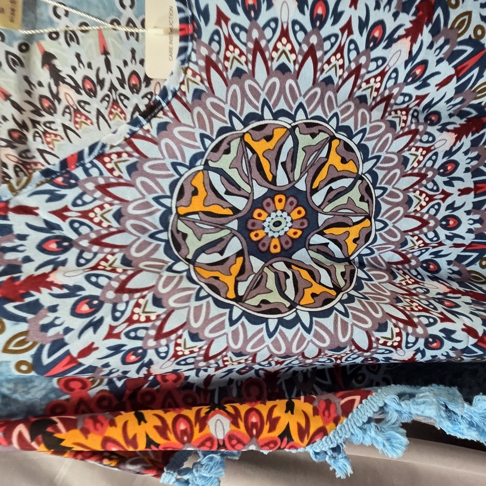 Colorful Mandala Print Women's Top - Picture 2 of 4